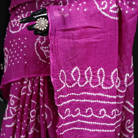Kutch Bandhani Tie-Dye Cotton Saree 52