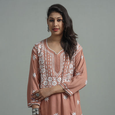 chikankari embroidered kurta