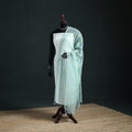 Kota Doria Cotton Embroidered Plain Dupatta 15