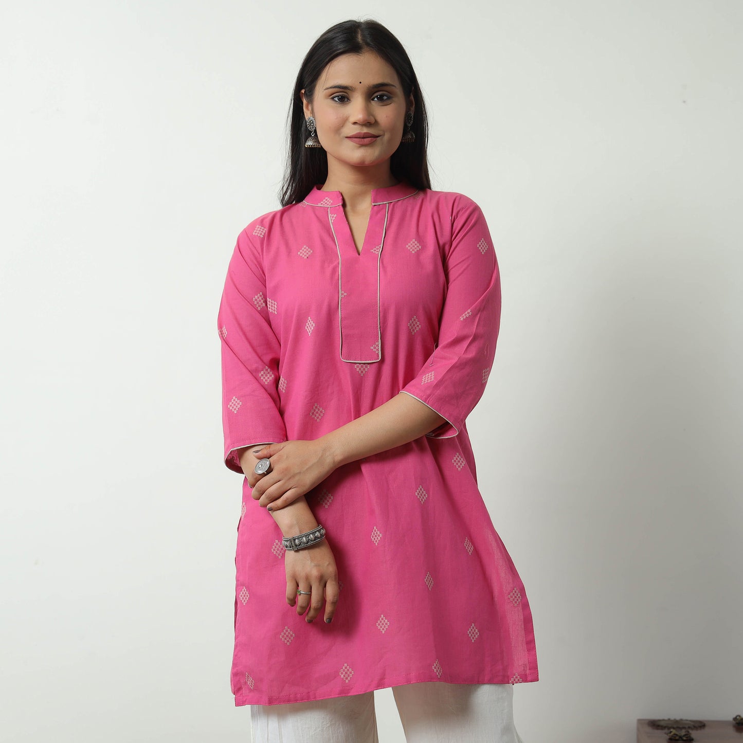 jacquard kurta