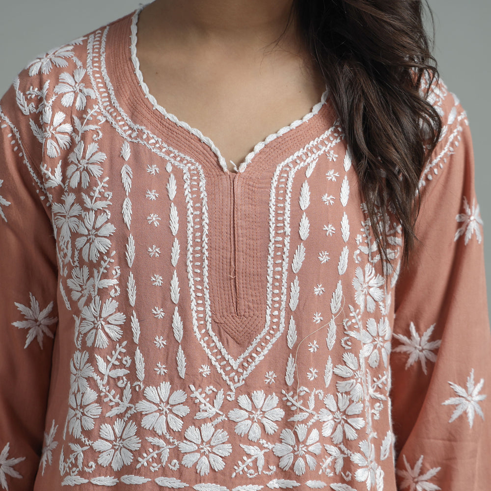 chikankari embroidered kurta