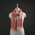 Red - Kumaun Handwoven Pure Merino Wool Stole 115