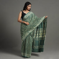 block printed saree