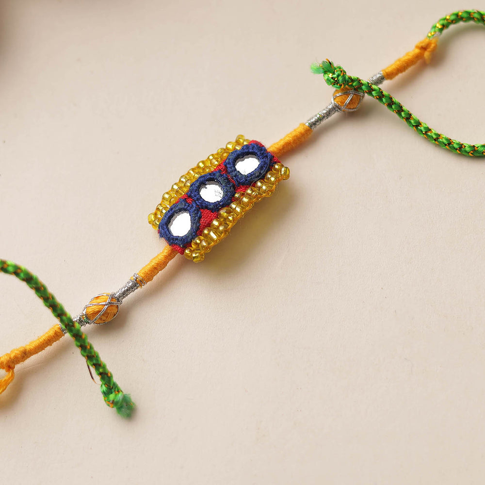 Mirror & Beadwork Rakhi