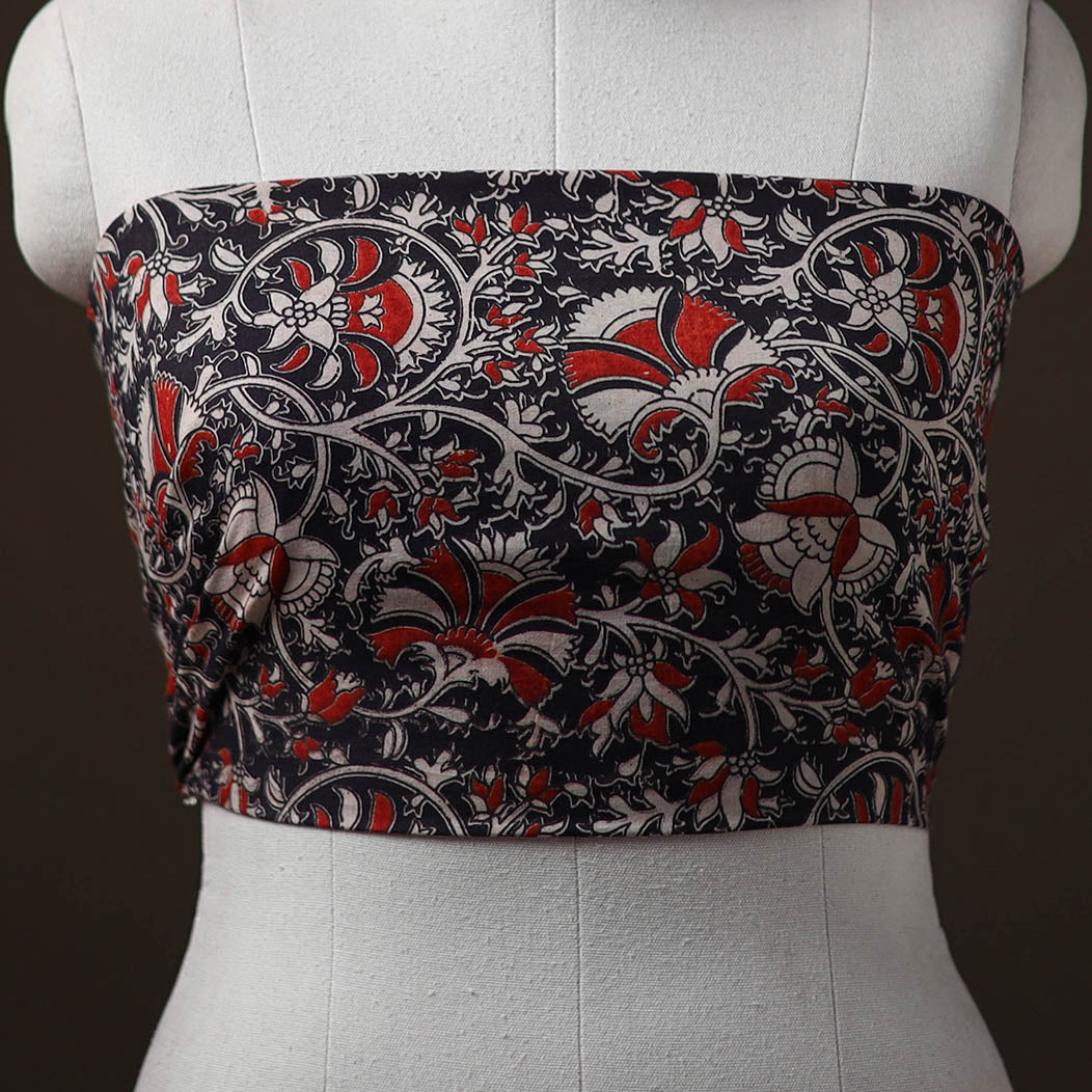 Kalamkari Print Cotton Unstitched Blouse Piece 25