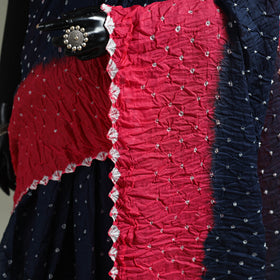 Kutch Tie-Dye Bandhani Cotton Saree with Blouse Piece 40
