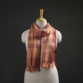 Peach - Kumaun Handwoven Pure Merino Wool Stole 116