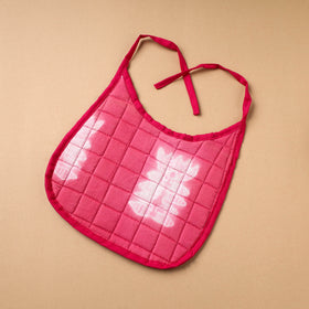 Pink Handmade Cotton Baby Bib