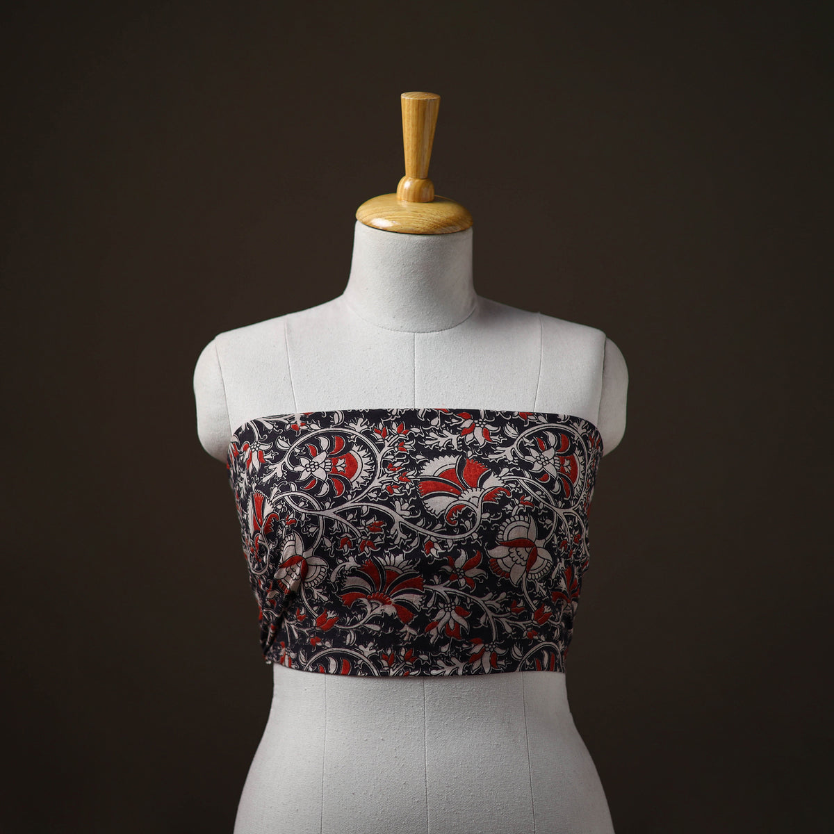 Kalamkari Print Cotton Unstitched Blouse Piece 25