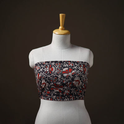 Kalamkari Print Cotton Unstitched Blouse Piece 25