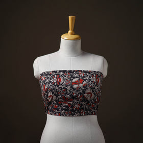Kalamkari Print Cotton Unstitched Blouse Piece 25