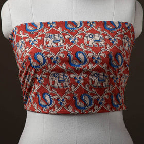 Kalamkari Print Cotton Unstitched Blouse Piece 01