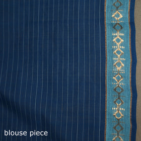 Godavari Jamdani Buti Pure Handloom Checks Cotton Saree 07