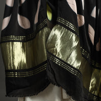 Multicolor - Shibori Clamp Dyed Modal Silk Dupatta with Zari Border 11