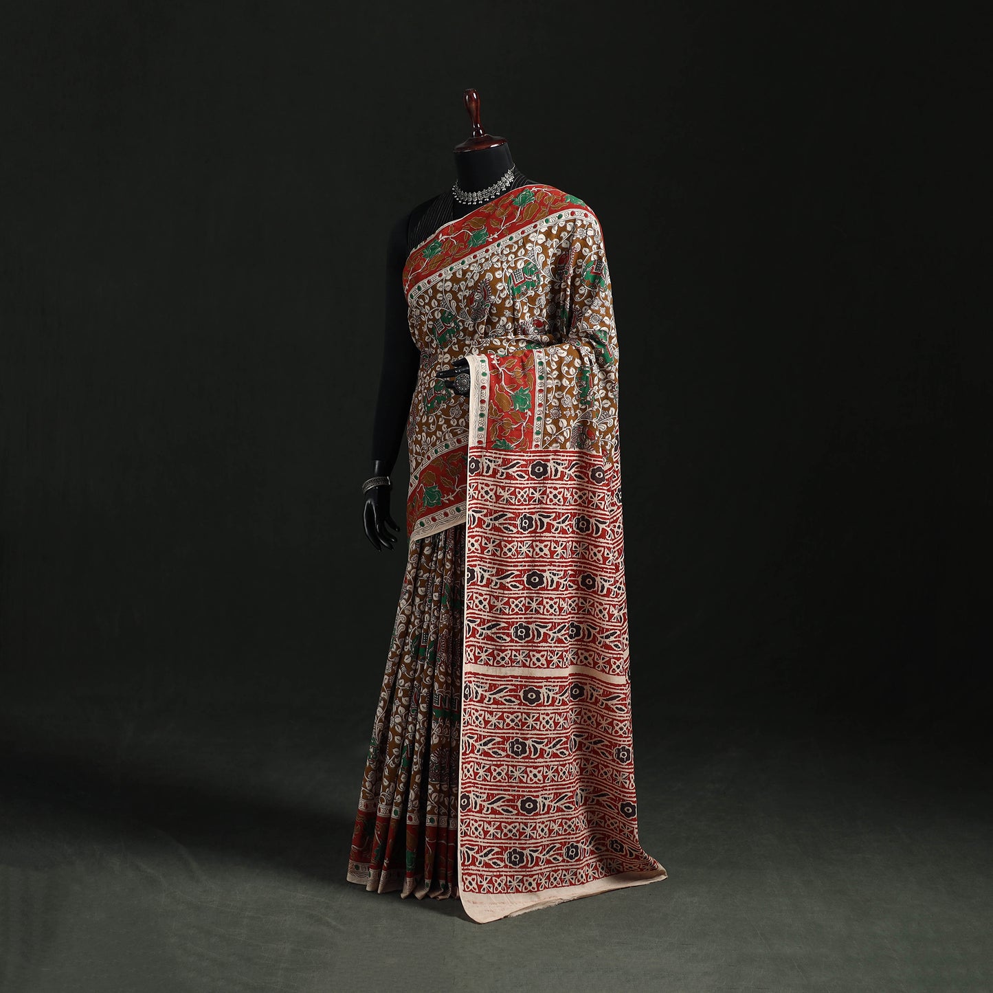 Kalamkari Printed Cotton Saree 03