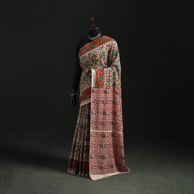 Kalamkari Printed Cotton Saree 03