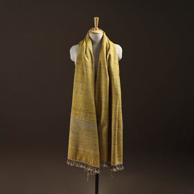 Kutch Bhujodi Handspun Handwoven Merino Wool x Katia Silk Chomuk Buta Shawl 05