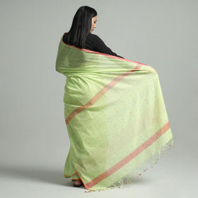  Srikakulam Handloom Jamdani Buti Cotton Saree with Tassels Online at iTokri.com