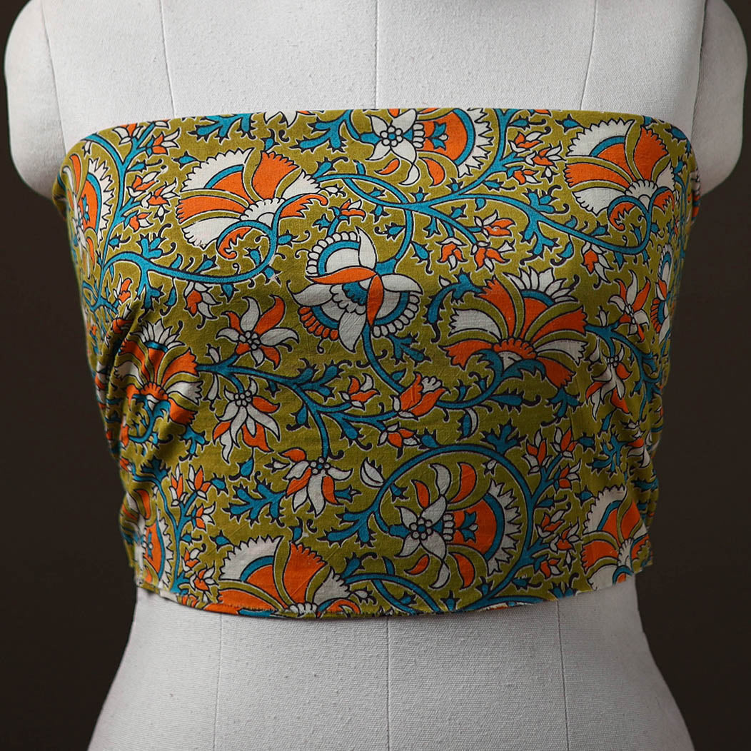 Kalamkari Print Cotton Unstitched Blouse Piece 02