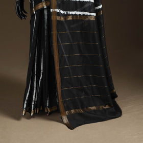 Chanderi Silk Leheriya Tie-Dye Saree with Zari Border 09