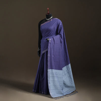 Godavari Checks Pure Handloom Dobby Cotton Saree 08