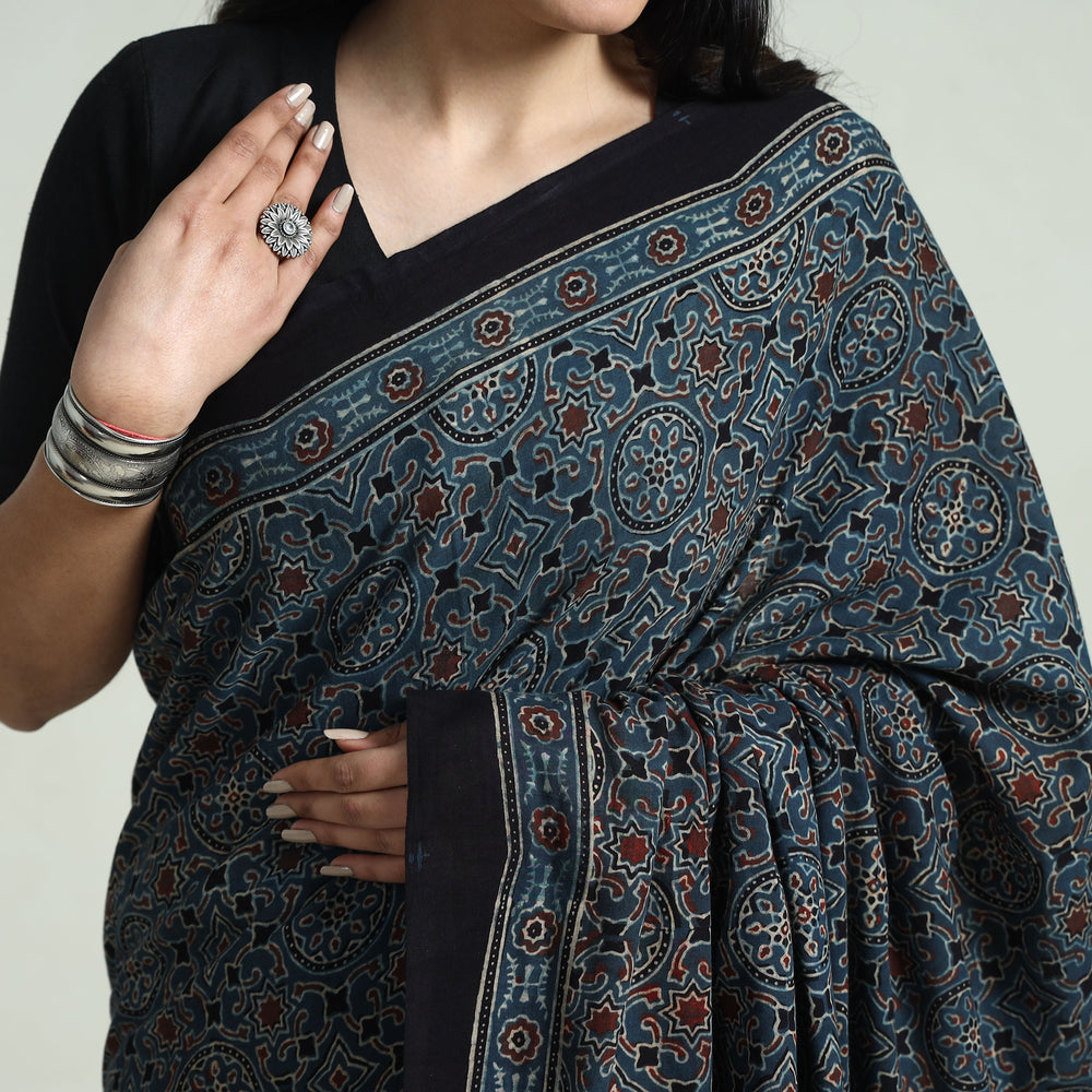 ajrakh saree