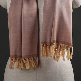 Pink - Kumaun Handwoven Pure Merino Wool Stole 119