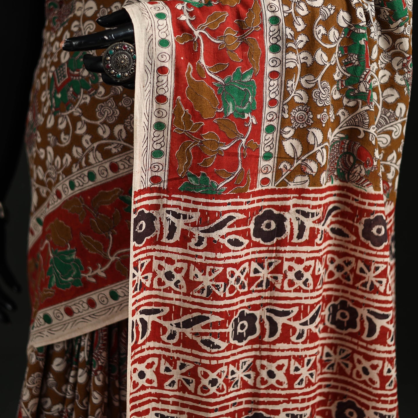 Kalamkari Printed Cotton Saree 03