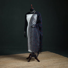 Kota Doria Cotton Embroidered Plain Dupatta 16