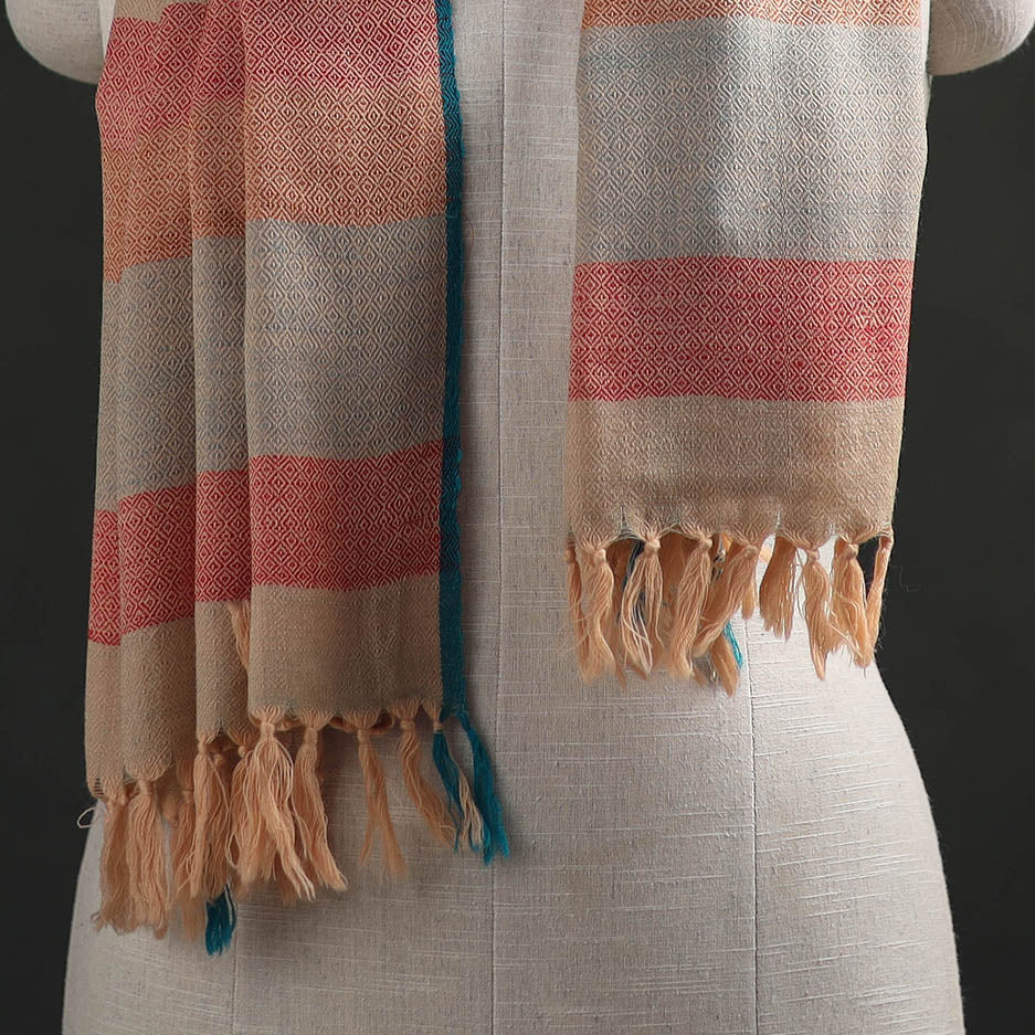 Multicolor - Kumaun Handwoven Pure Merino Wool Stole 120