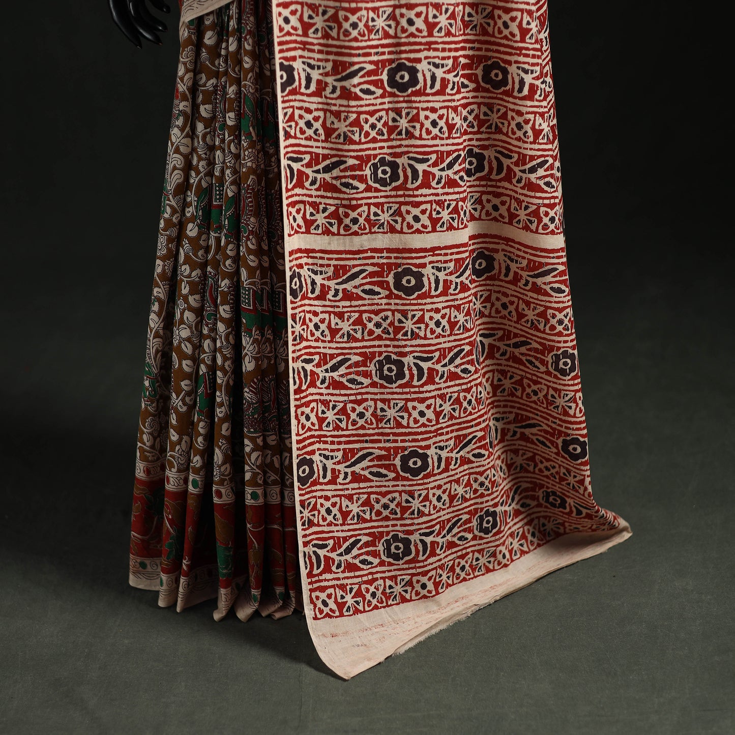 Kalamkari Printed Cotton Saree 03