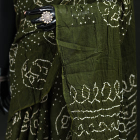 Kutch Bandhani Tie-Dye Cotton Saree 53