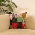 Buy Multicolor Handcrafted Cotton Patchwork Cushion Cover