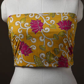 Kalamkari Print Cotton Unstitched Blouse Piece 05