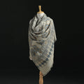 Ajrakh Hand Block Print Natural Dyed Handwoven Acrylic Wool Shawl 19