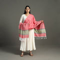  Peach Chendamangalam Kuriappilly Cotton Handloom Dupatta