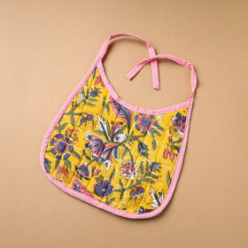 Yellow Handmade Cotton Baby Bib