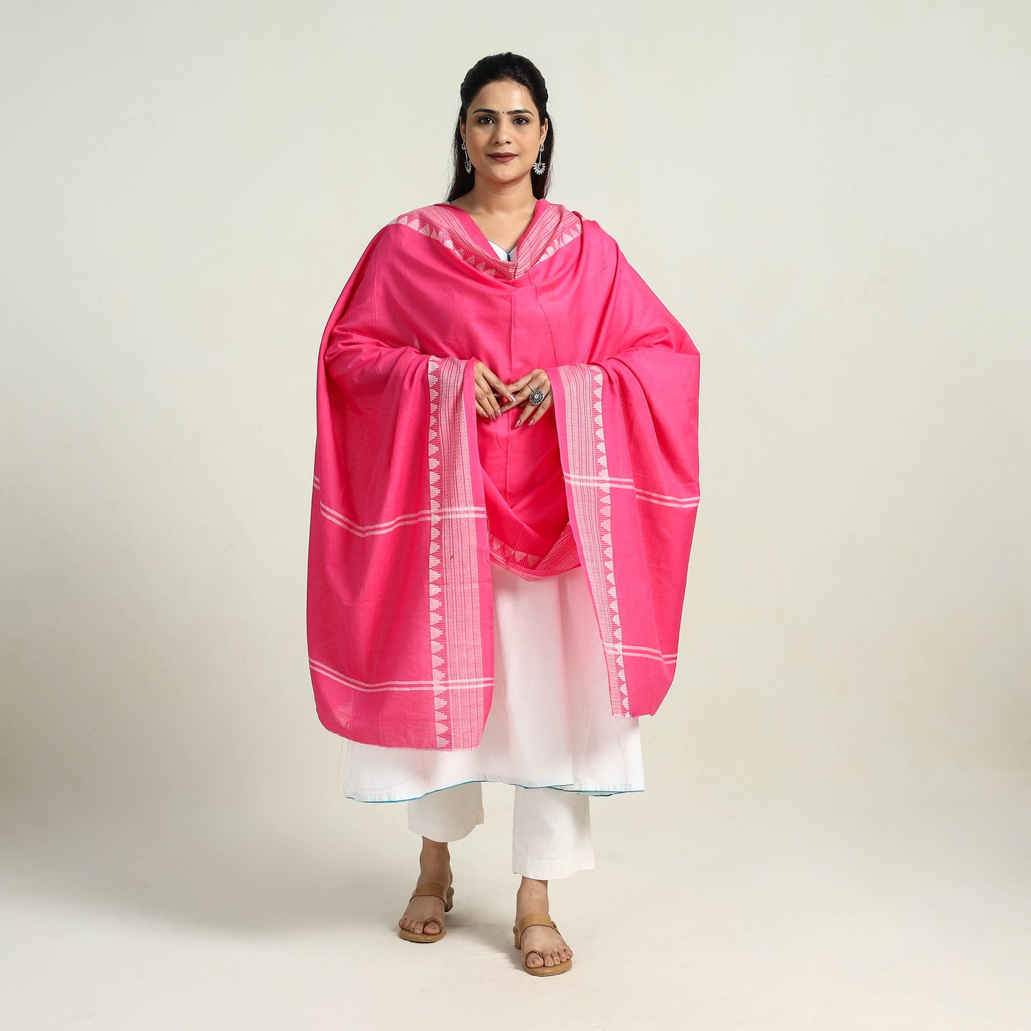 Handloom Cotton Sambalpuri Ikat Dupatta 11