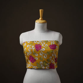 Kalamkari Print Cotton Unstitched Blouse Piece 05