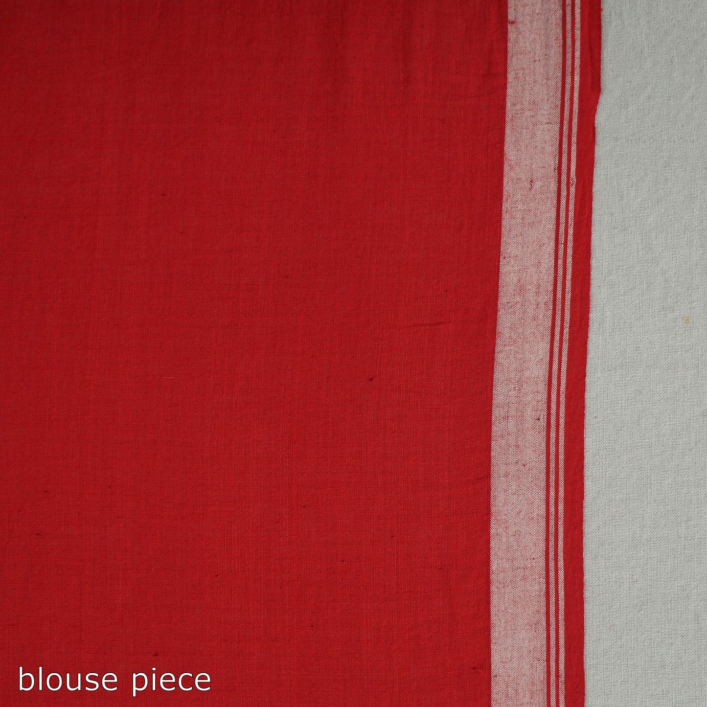 Red - Handloom Cotton Phulia Jamdani Saree with Tassels 15