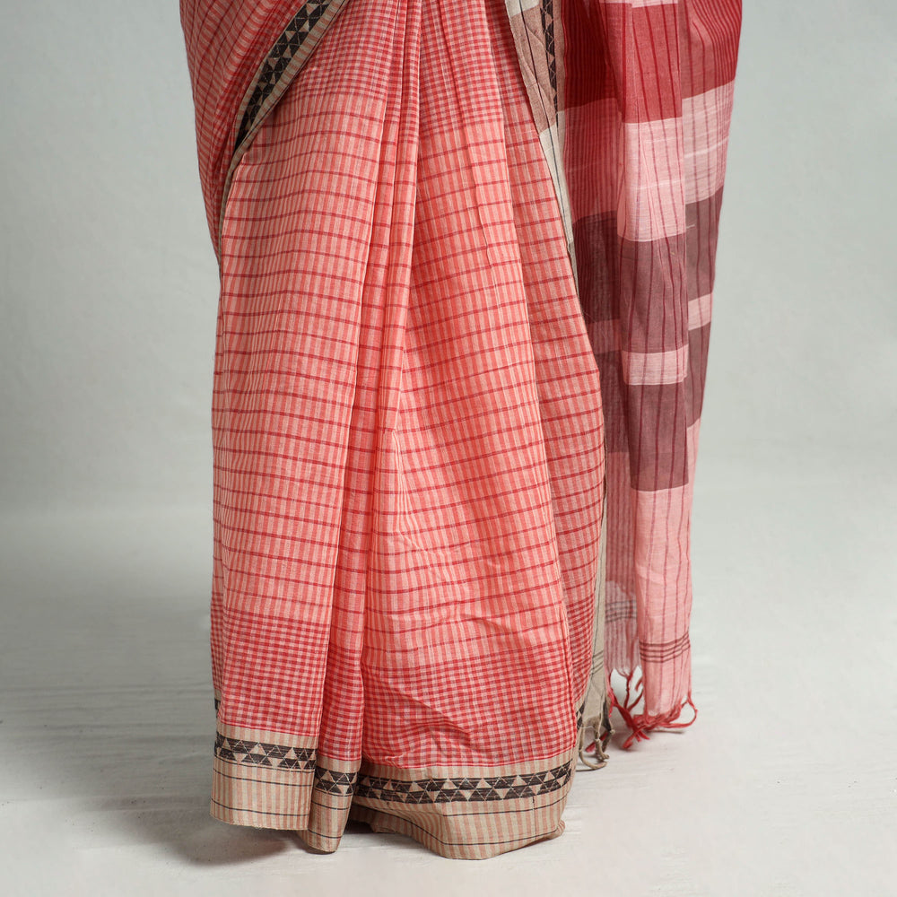 Pink - Godavari Mini Gradient Dobby Cotton Handloom Saree 18