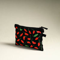 Black - Nagaland Ghost Chilli Cotton Canvas Utility Pouch