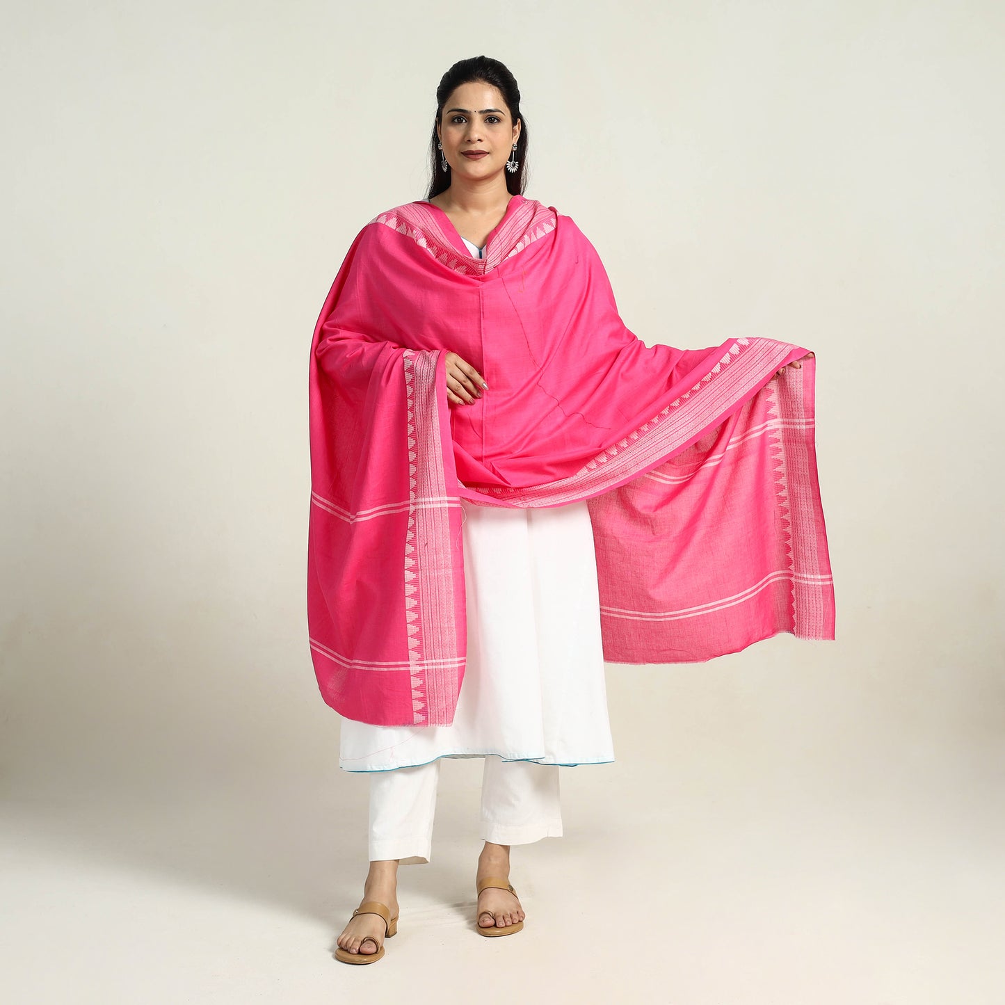 Handloom Cotton Sambalpuri Ikat Dupatta 11