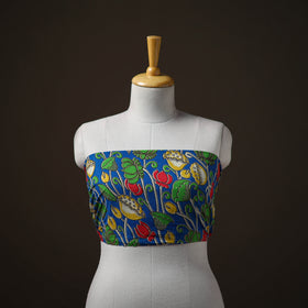 Kalamkari Print Cotton Unstitched Blouse Piece 06