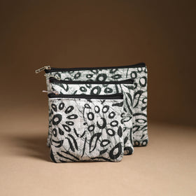 Handcrafted Multipurpose Cotton Utility Pouch Set 