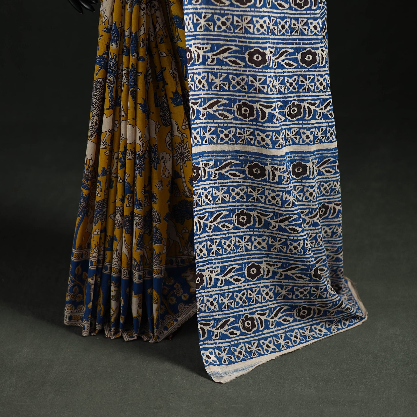 Kalamkari Printed Cotton Saree 04