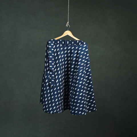 Pochampally Ikat Cotton Wrap Around Skirt 19