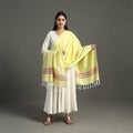 Yellow - chendamangalam kuriappilly cotton handloom dupatta