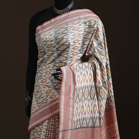 Multicolor - Pochampally Ikat Weave Mercerised Cotton Saree 01