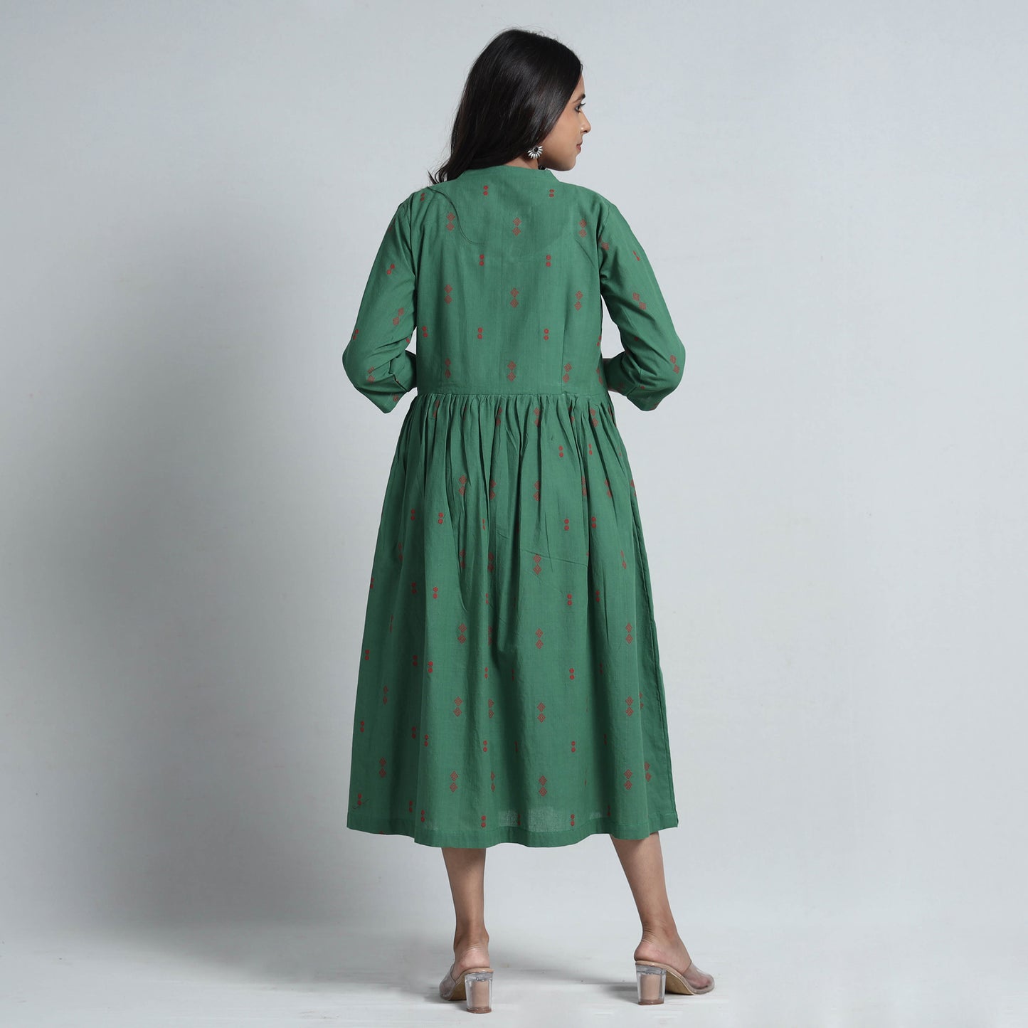 jacquard cotton dress